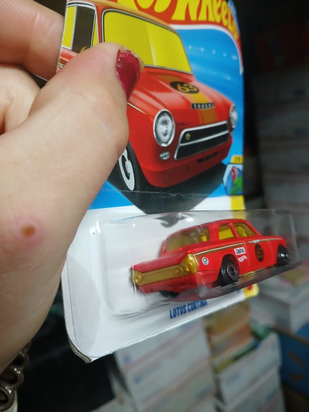 red Hot Wheels Lotus Cortina is part of the 2026 HW Euro series (3/10, collector